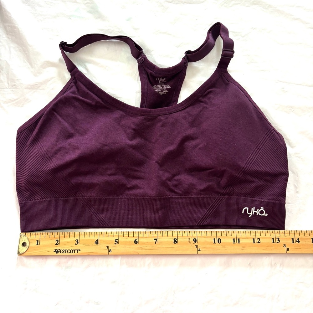 NWOT Ryka Deep Purple Sports Bra SZ XL - Picture 7 of 9